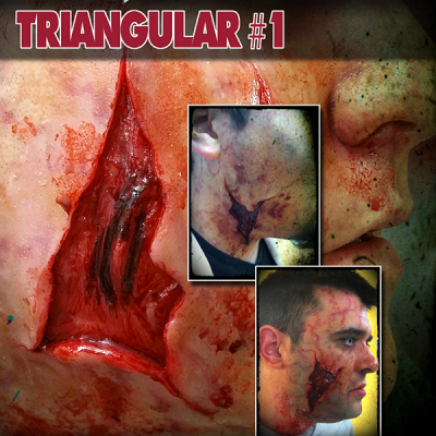 Corte Triangular pt002M_protesis de gelatina terrormakers